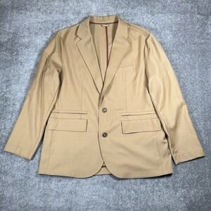 J. Peterman Blazer Men's Brown Unconstructed Wool Lightweight Sportcoat Jacket